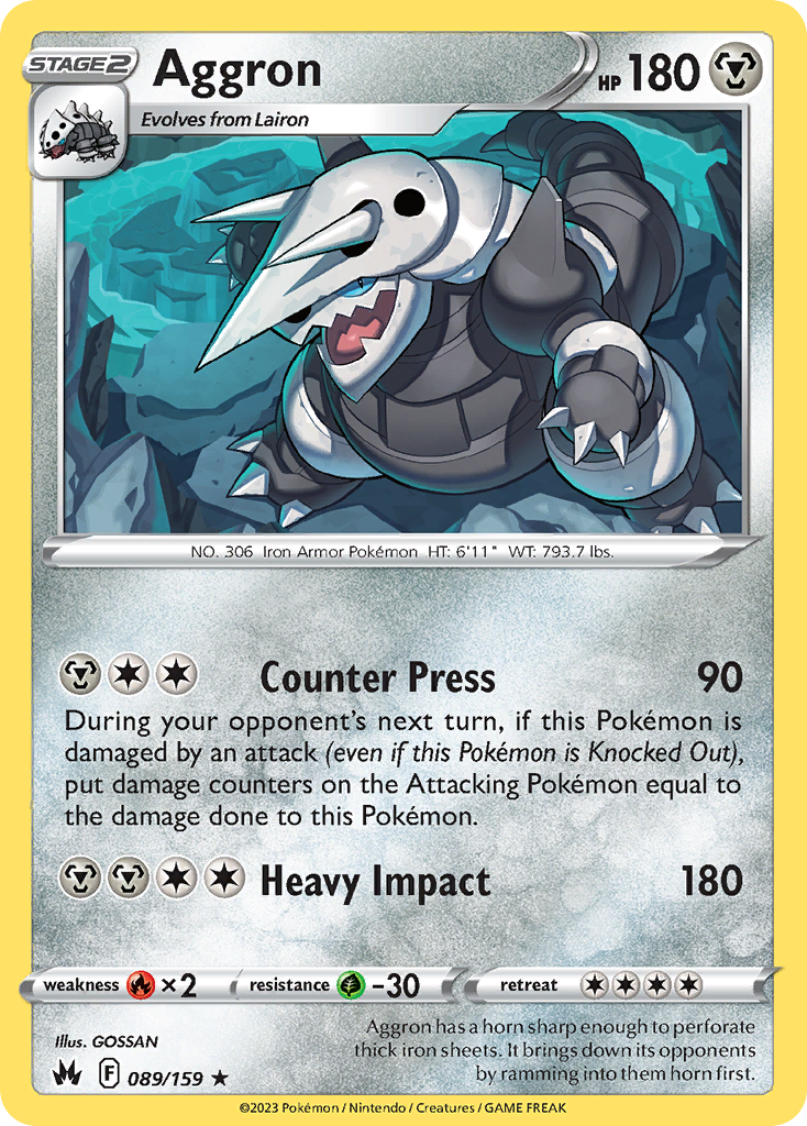 89/159 [CRZ] Aggron - Rare Holo