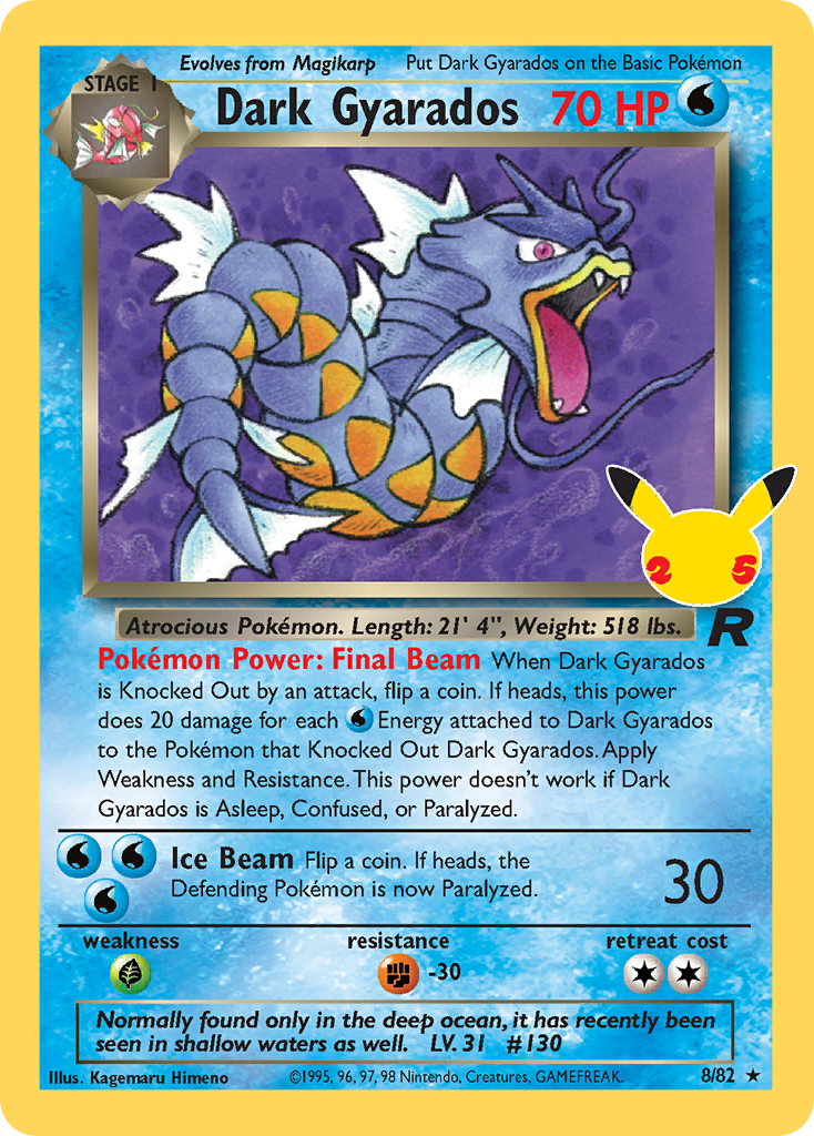 8/25 [CEL] Dark Gyarados - Classic Collection