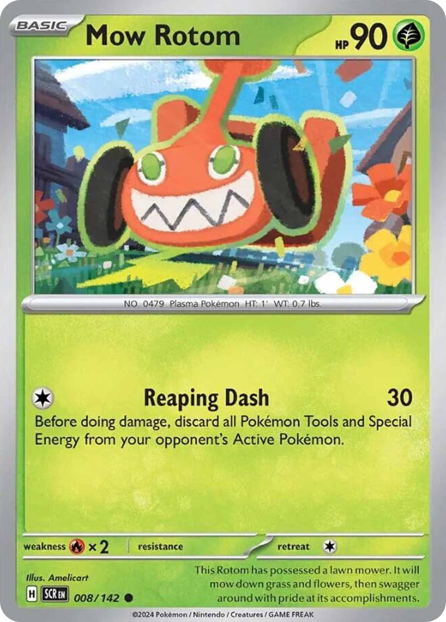 8/142 [SCR] Mow Rotom - Common