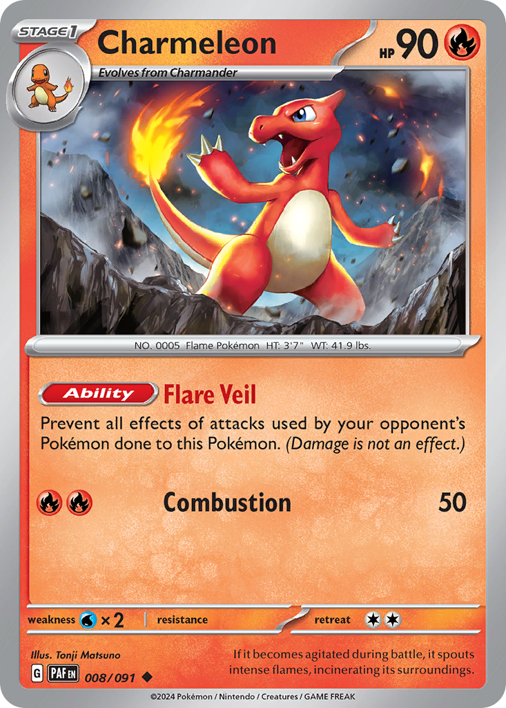 8/91 [SV4PT5] Charmeleon - Uncommon