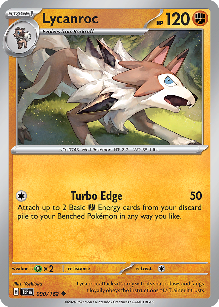 90/162 [TEF] Lycanroc - Uncommon
