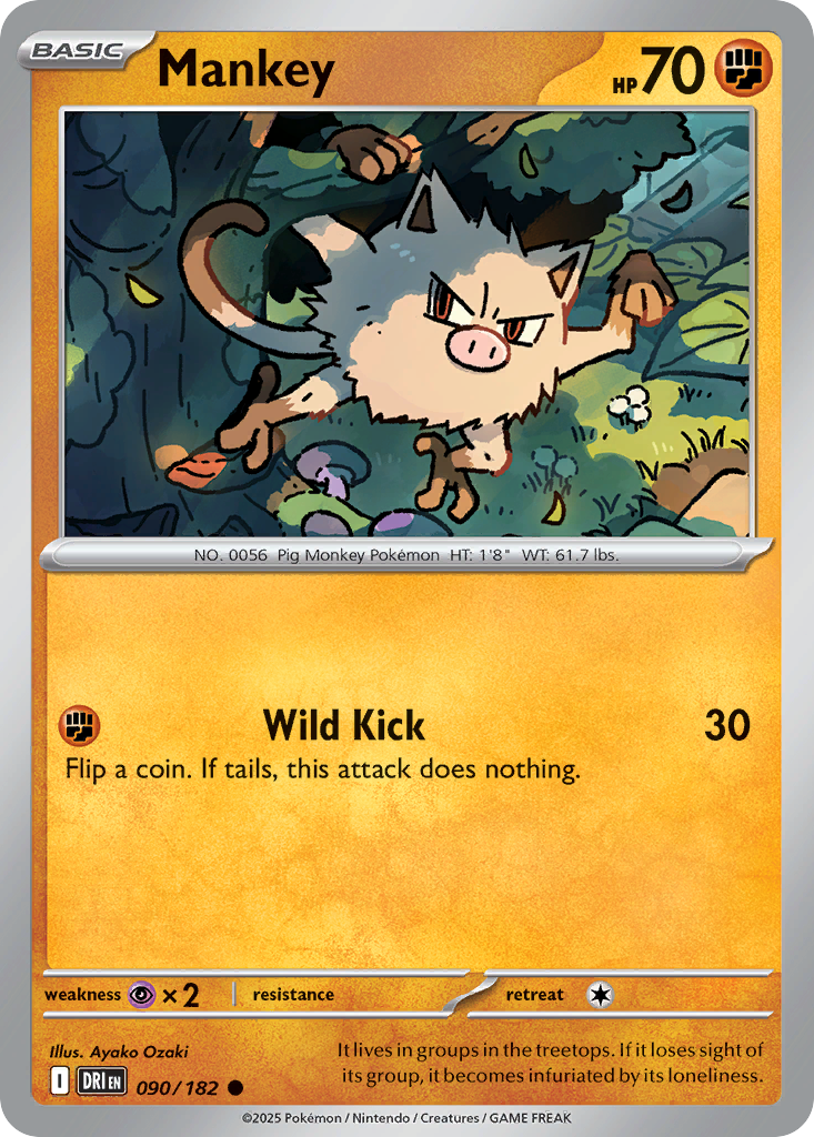 90/182 [DRI] Mankey - Common