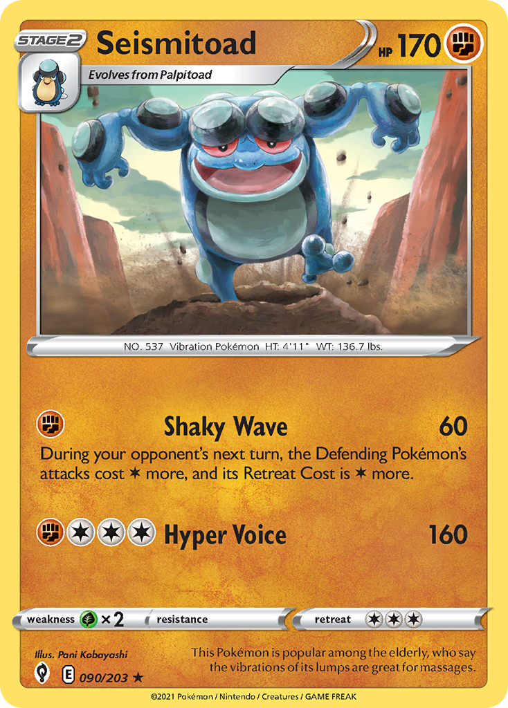90/203 [EVS] Seismitoad - Rare