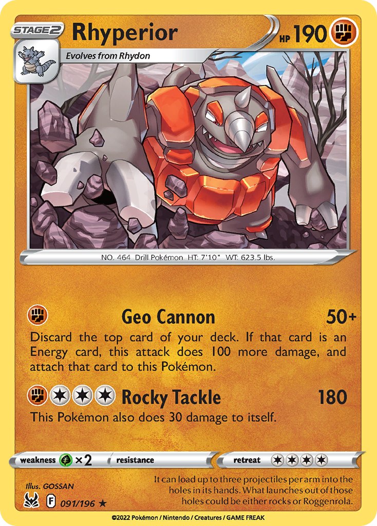 91/196 [LOR] Rhyperior - Rare