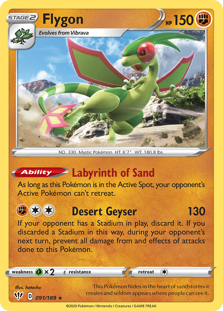 91/189 [DAA] Flygon - Rare