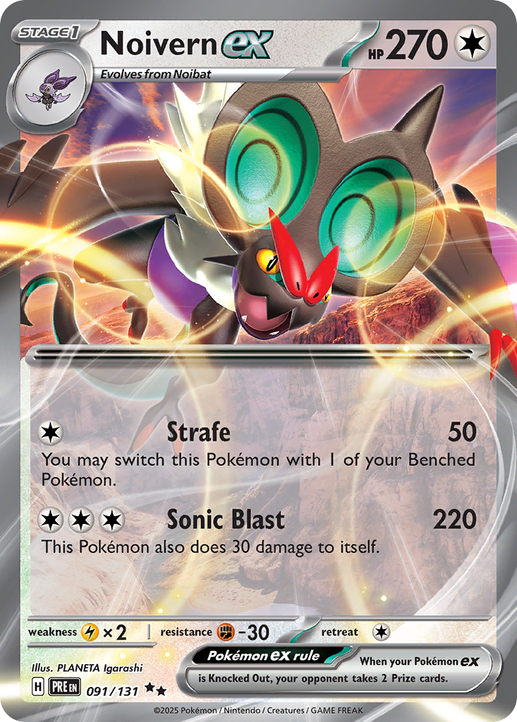 91/131 [PRE] Noivern ex - Double Rare