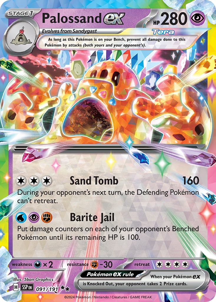 91/191 [SSP] Palossand ex - Double Rare