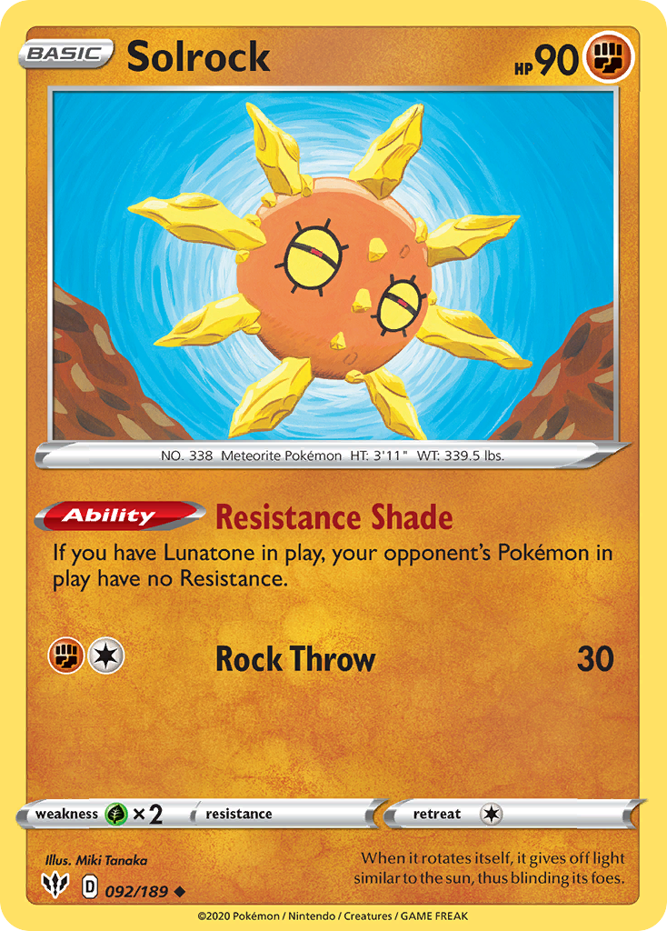 92/189 [DAA] Solrock - Uncommon