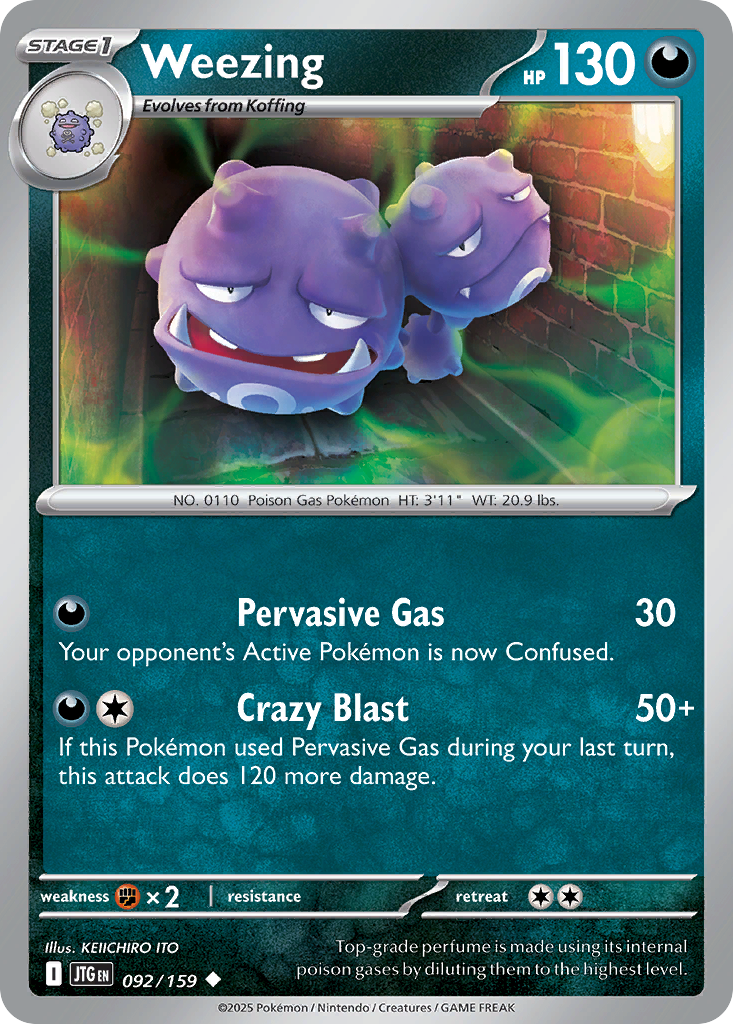 92/159 [JTG] Weezing - Uncommon