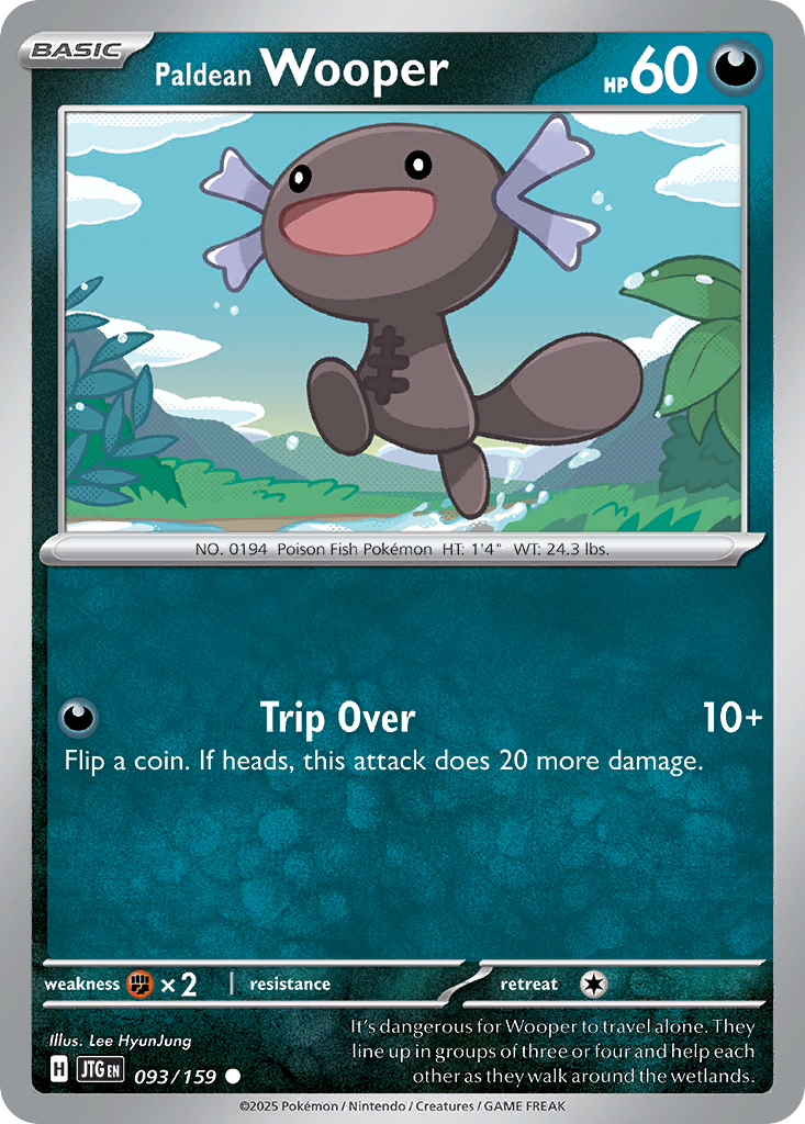 93/159 [JTG] Paldean Wooper - Common