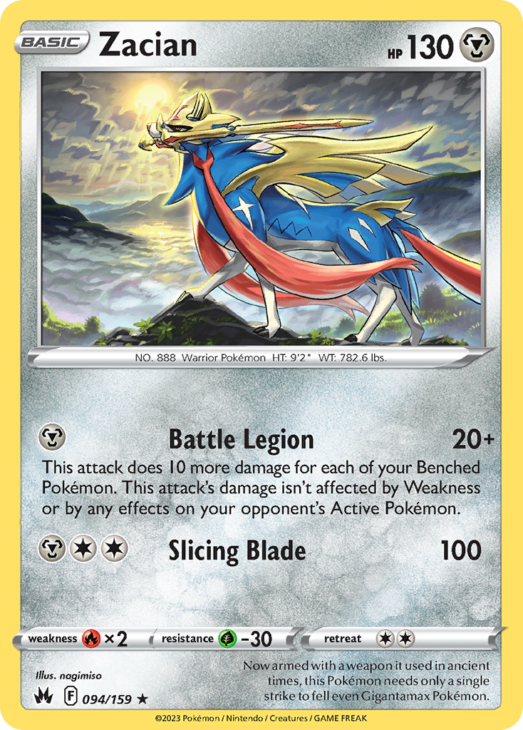 94/159 [CRZ] Zacian - Rare Holo