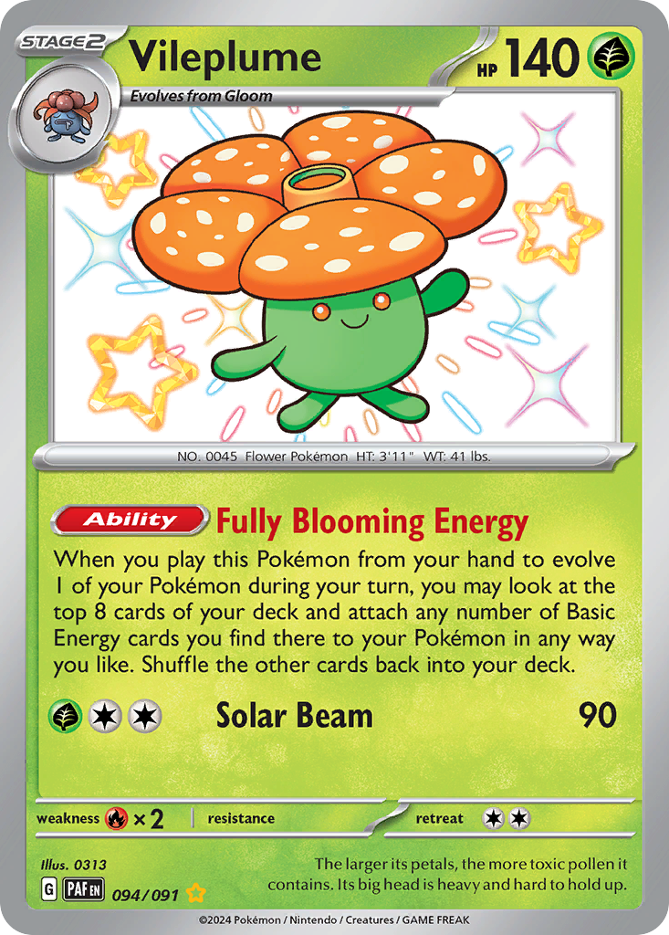 94/91 [SV4PT5] Vileplume - Shiny Rare