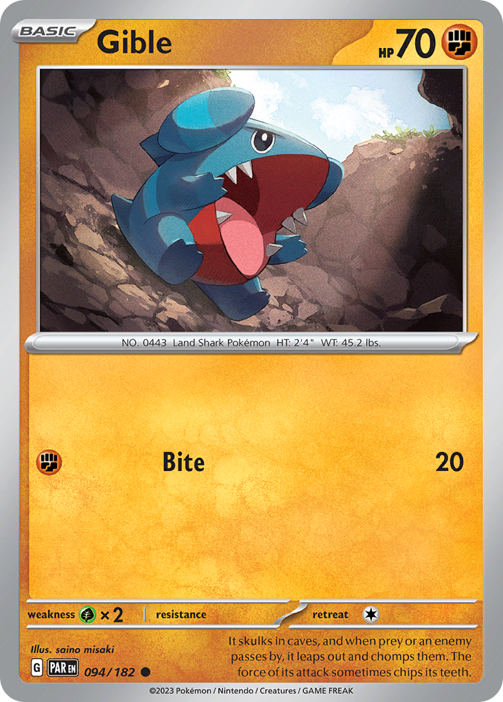 94/182 [SV4] Gible - Common