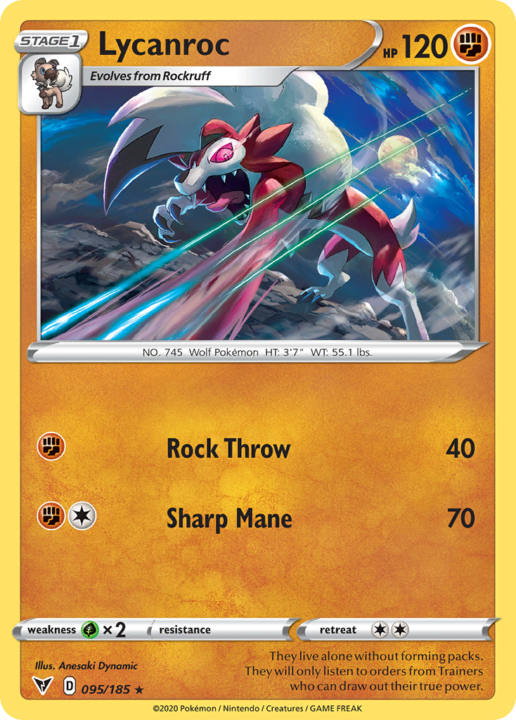 95/185 [VIV] Lycanroc - Rare