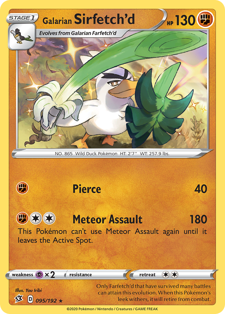95/192 [RCL] Galarian Sirfetch'd - Rare Holo