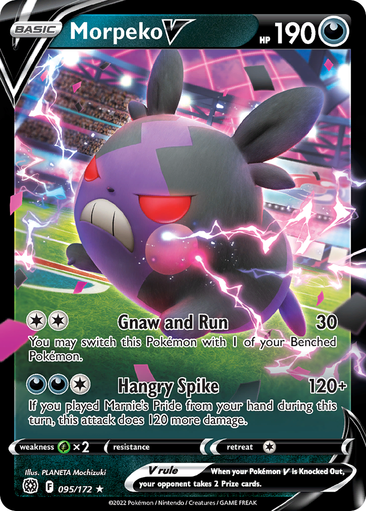 95/172 [BRS] Morpeko V - Rare Holo V