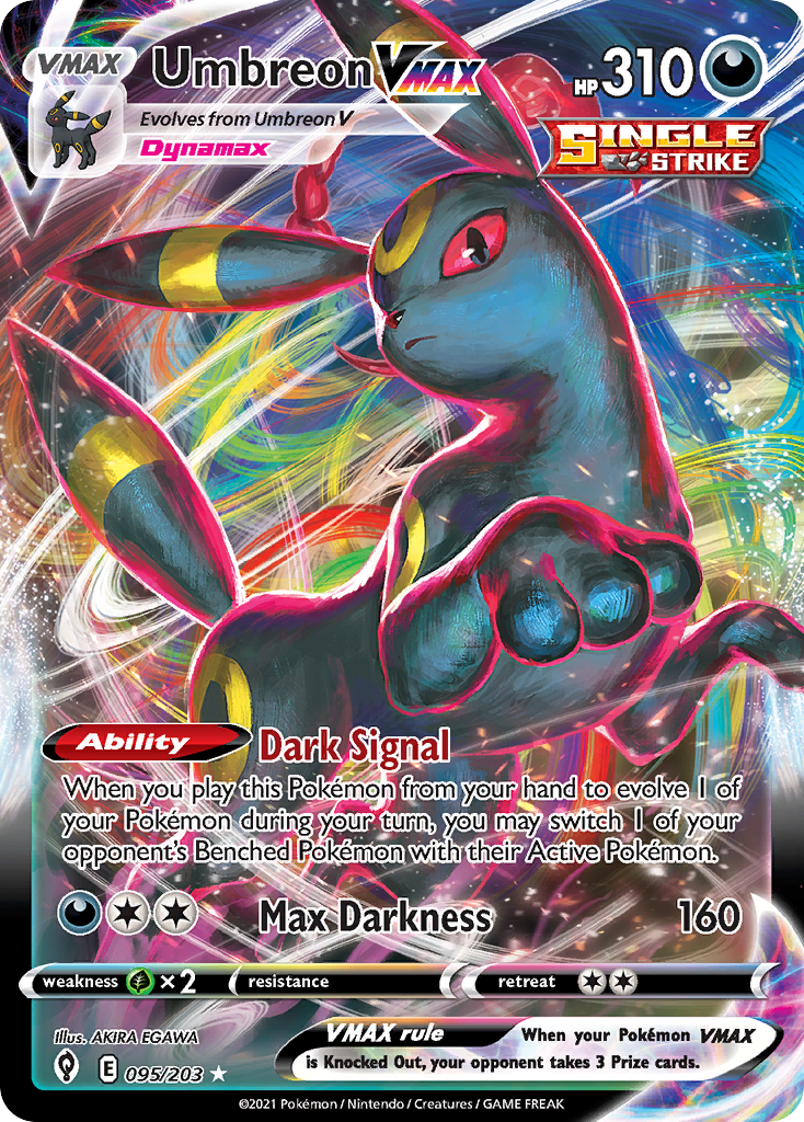 95/203 [EVS] Umbreon VMAX - Rare Holo VMAX