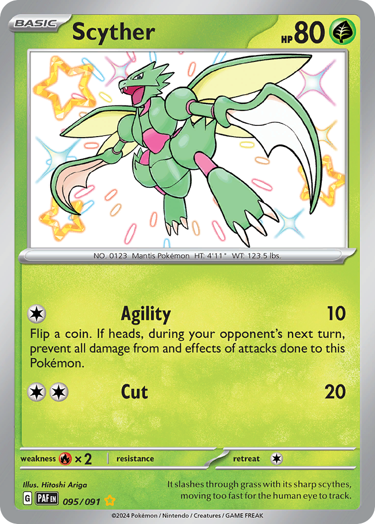 95/91 [SV4PT5] Scyther - Shiny Rare
