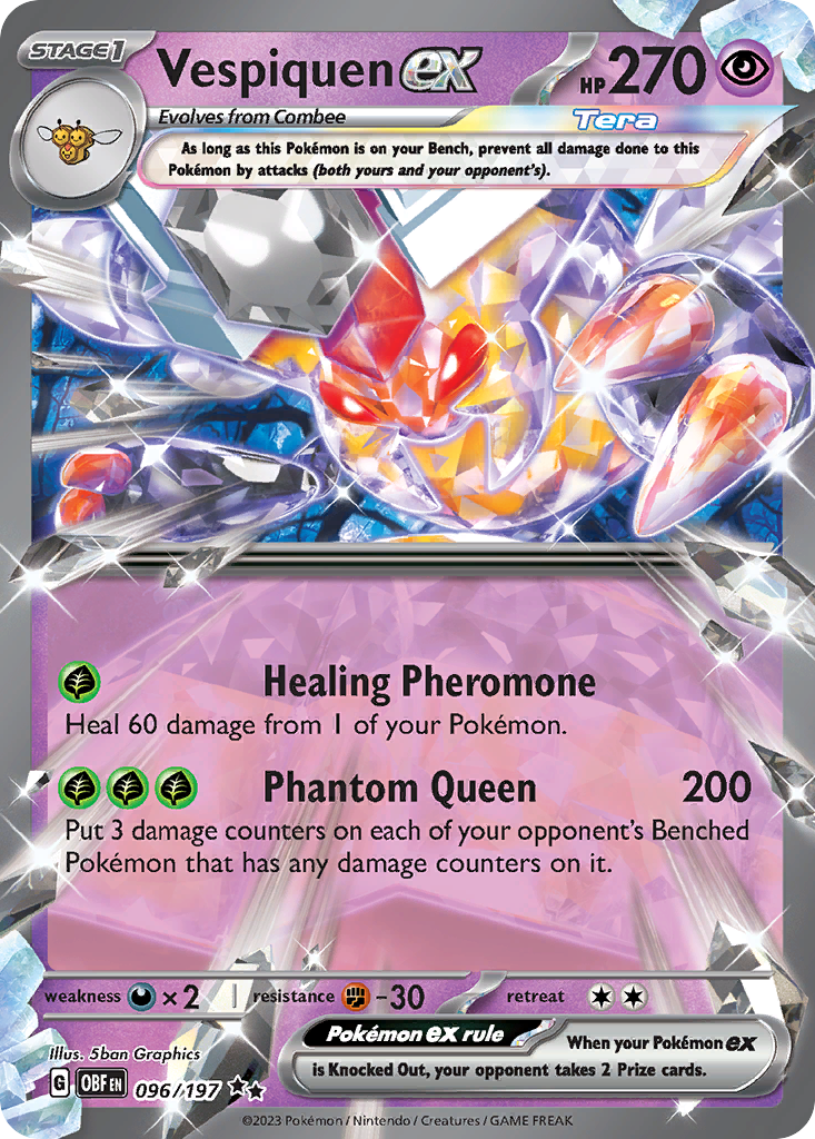 96/197 [SV3] Vespiquen ex - Double Rare