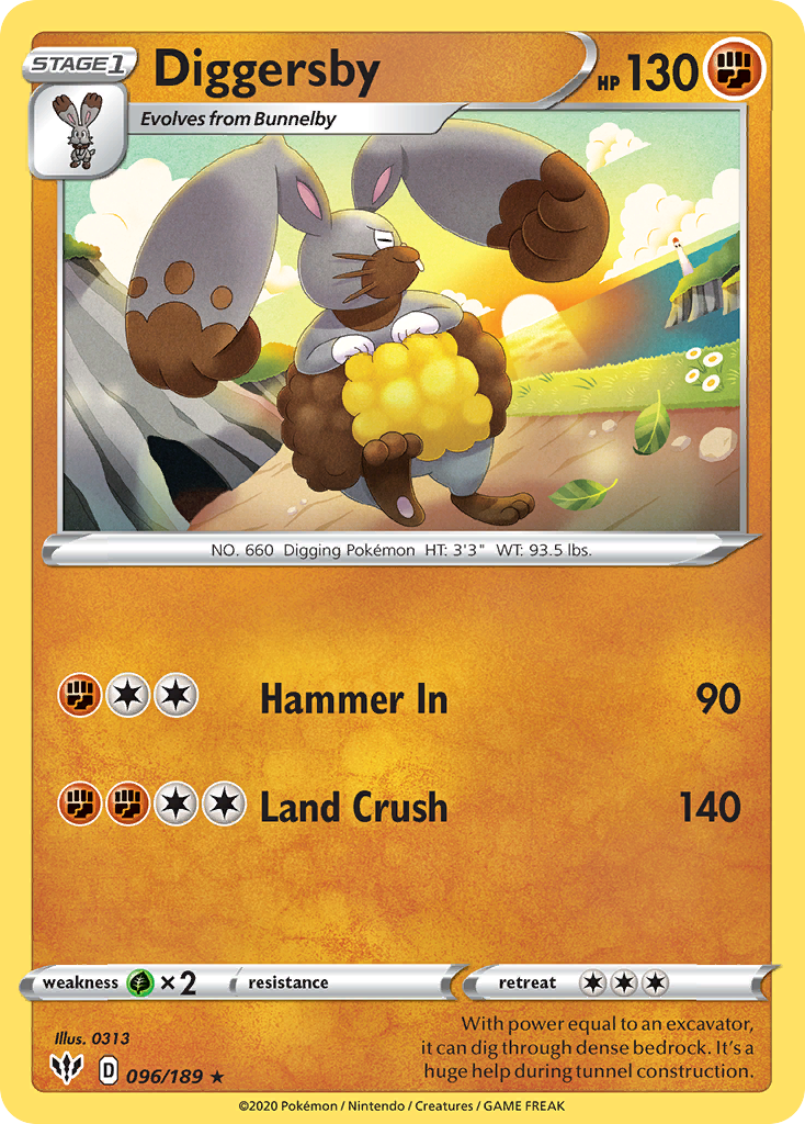 96/189 [DAA] Diggersby - Rare