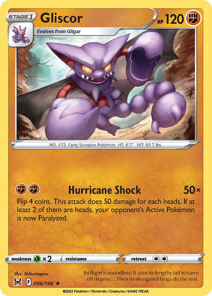 96/196 [LOR] Gliscor - Rare