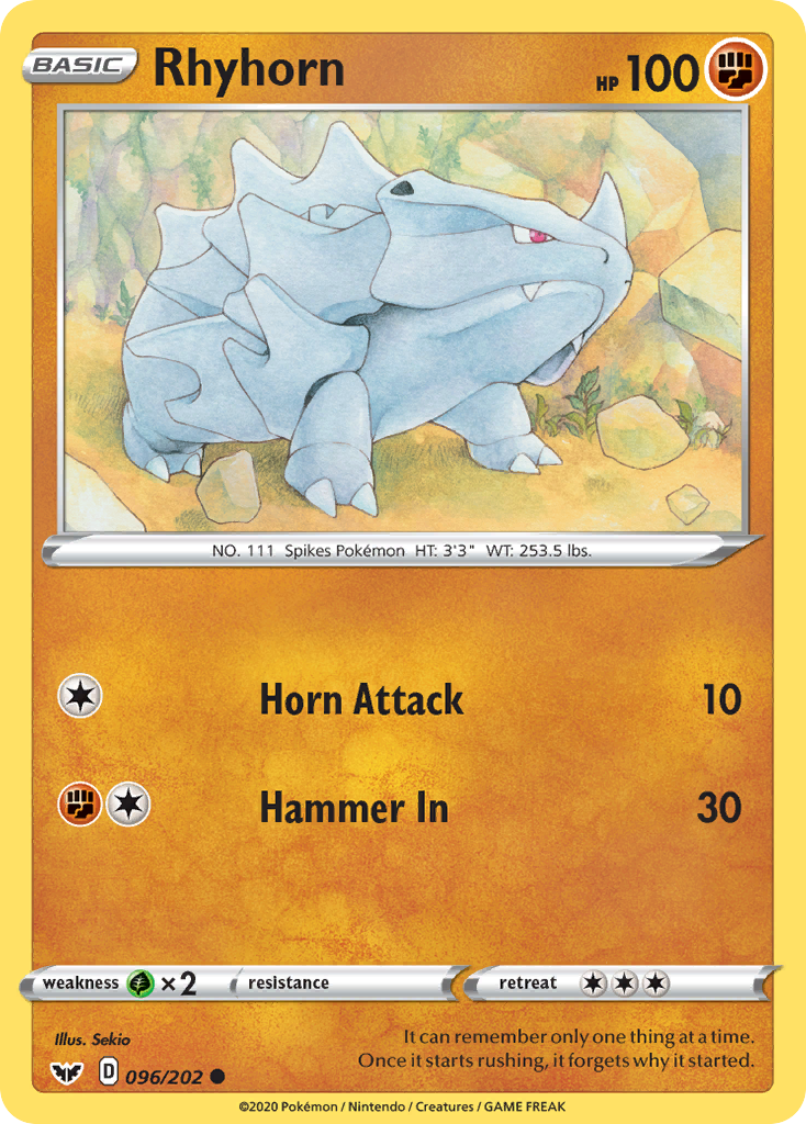 96/202 [SSH] Rhyhorn - Common
