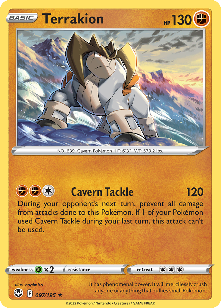 97/195 [SIT] Terrakion - Rare Holo