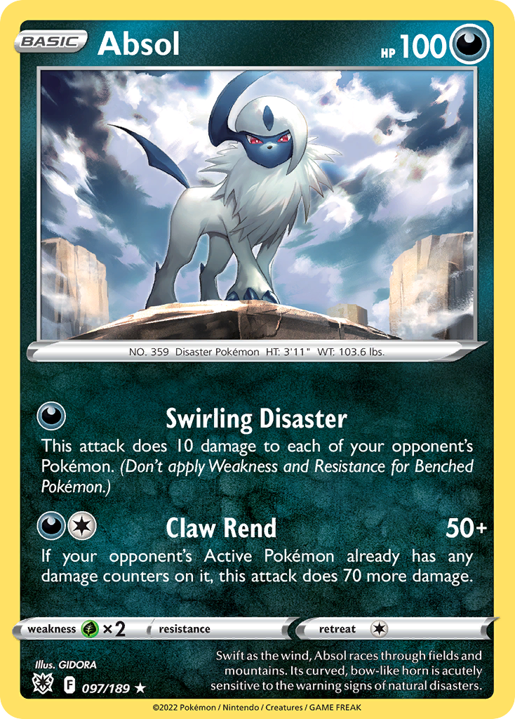 97/189 [ASR] Absol - Rare Holo