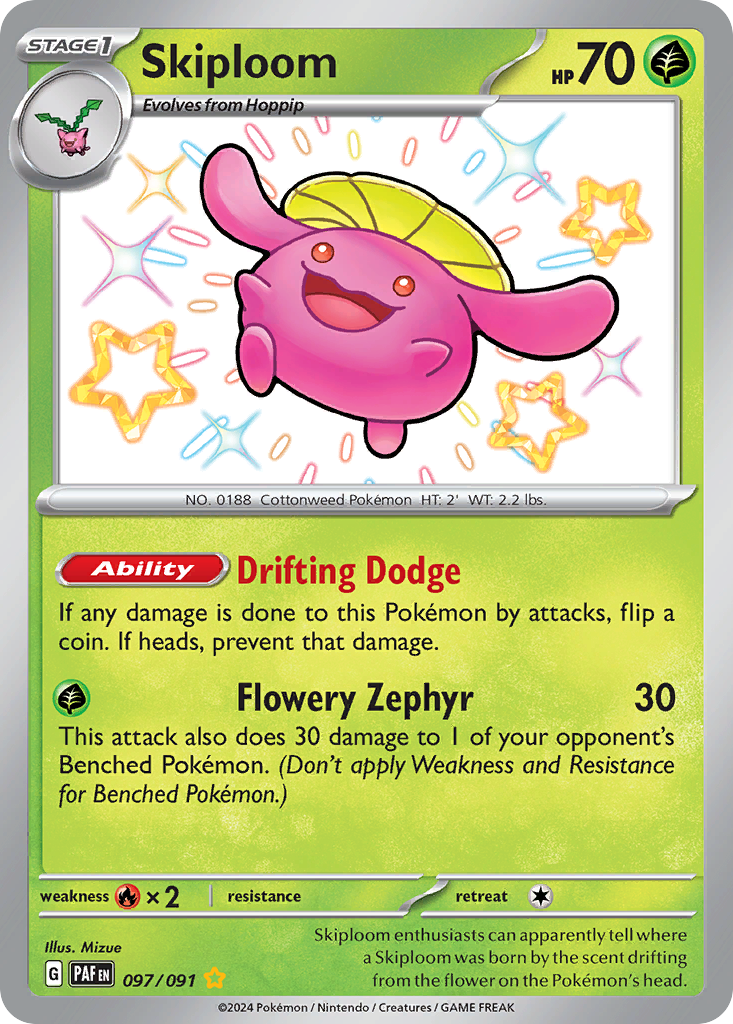 97/91 [SV4PT5] Skiploom - Shiny Rare