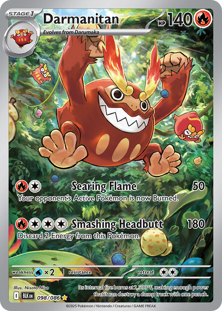 98/86 [BLK] Darmanitan - Illustration Rare