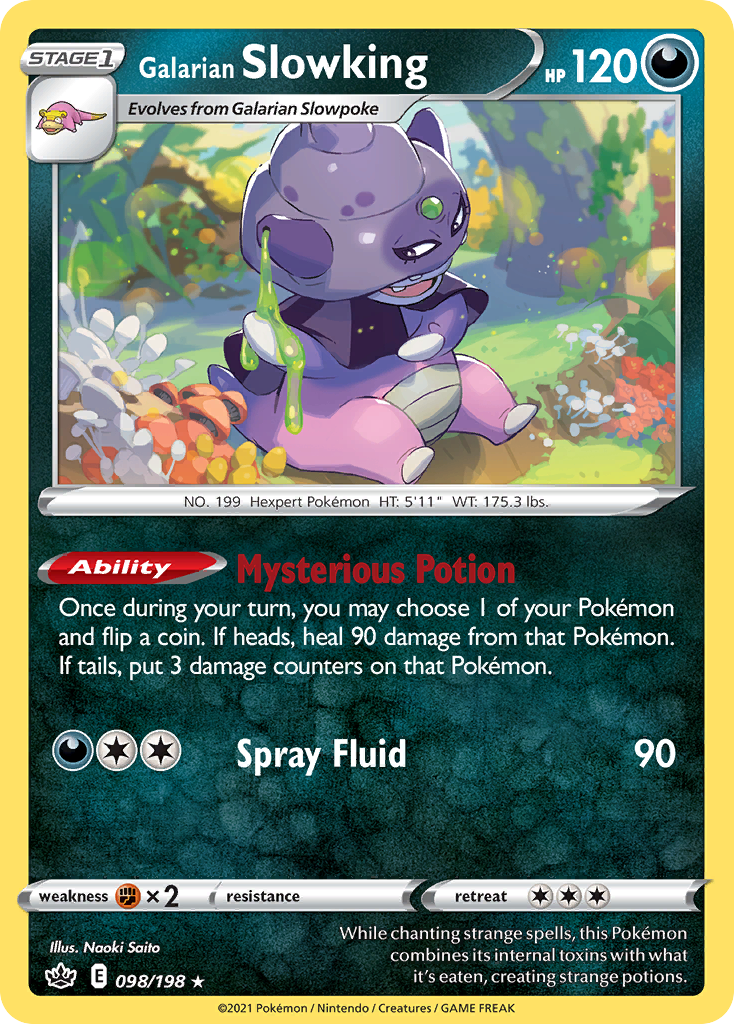 98/198 [CRE] Galarian Slowking - Rare Holo