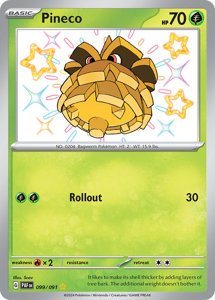 99/91 [SV4PT5] Pineco - Shiny Rare