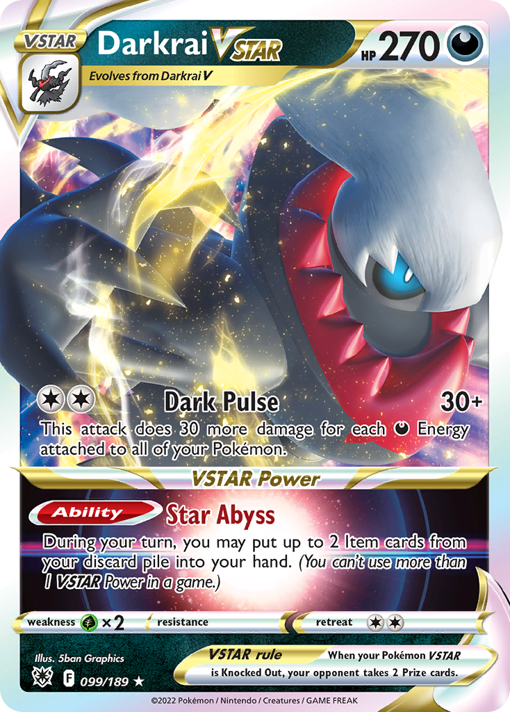 99/189 [ASR] Darkrai VSTAR - Rare Holo VSTAR