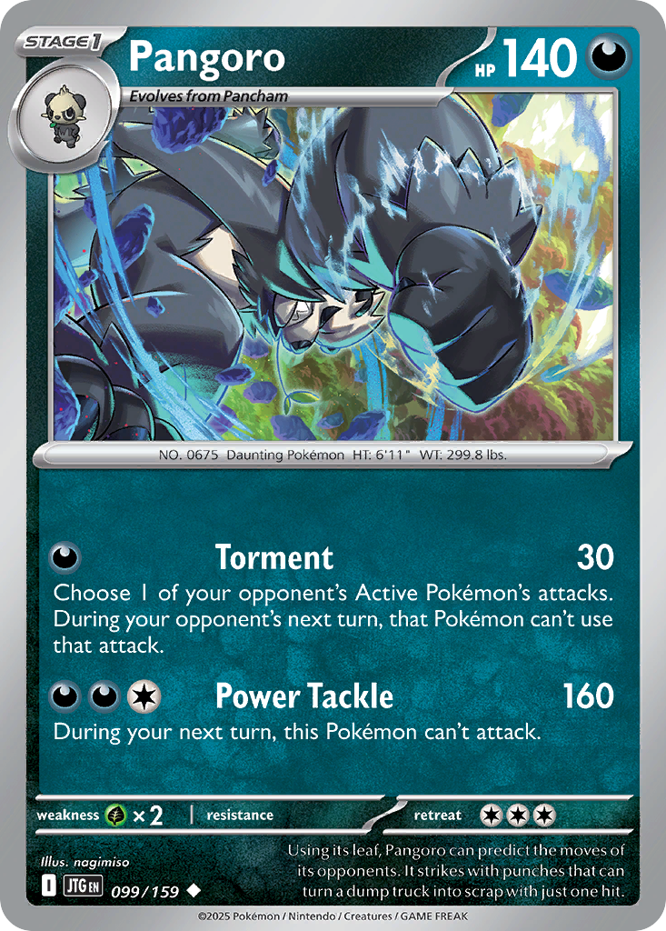 99/159 [JTG] Pangoro - Uncommon