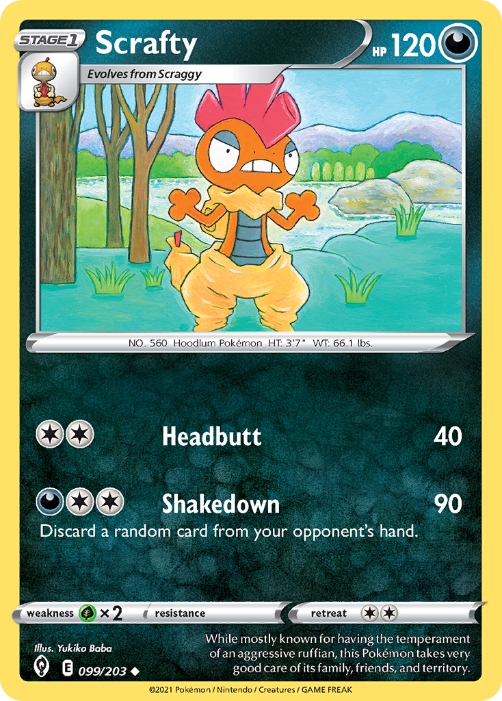 99/203 [EVS] Scrafty - Uncommon