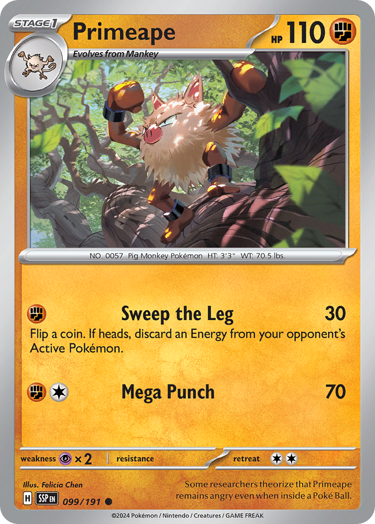 99/191 [SSP] Primeape - Common