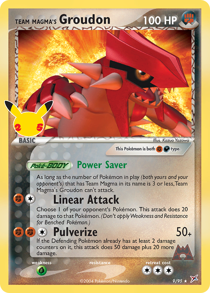 9/25 [CEL] Team Magma's Groudon - Classic Collection