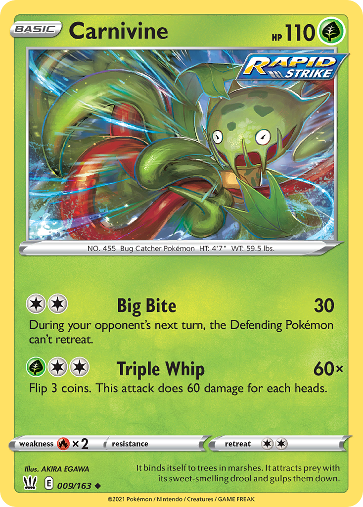 9/163 [BST] Carnivine - Uncommon