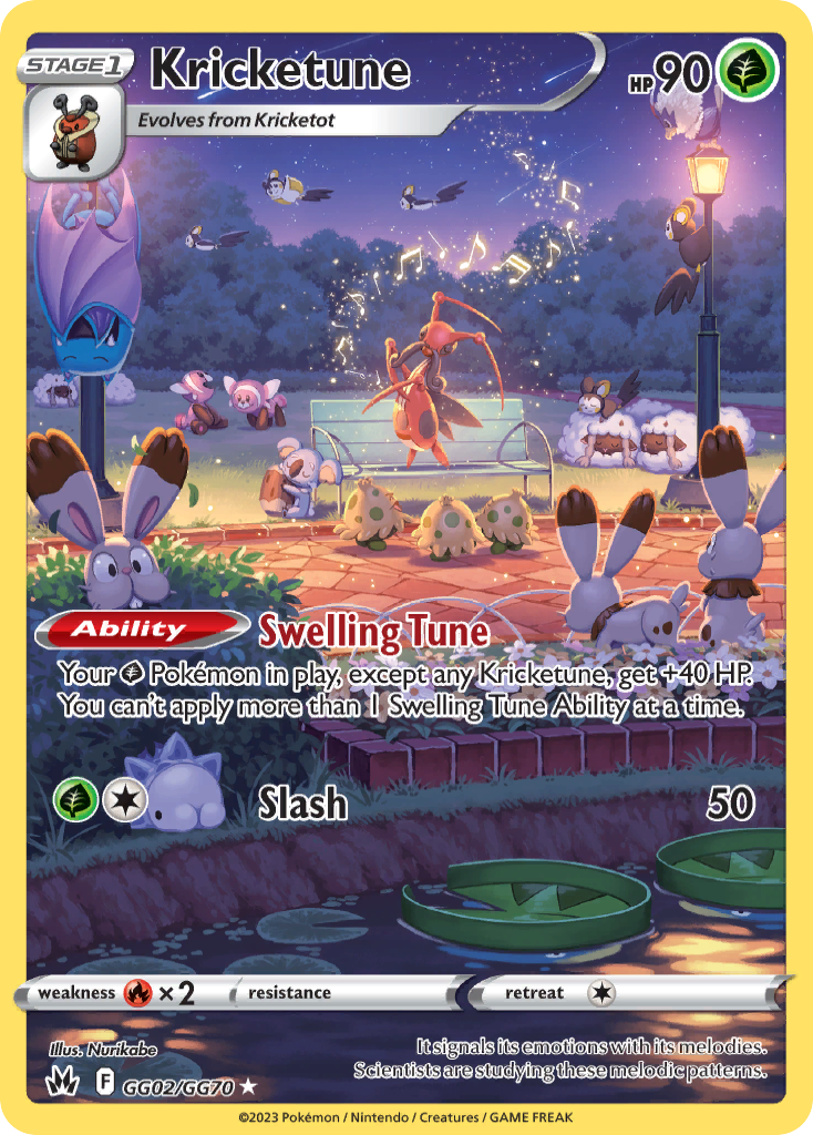 GG02/70 [CRZ] Kricketune - Trainer Gallery Rare Holo