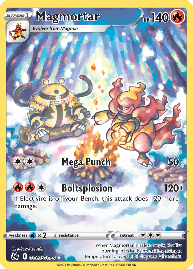 GG03/70 [CRZ] Magmortar - Trainer Gallery Rare Holo