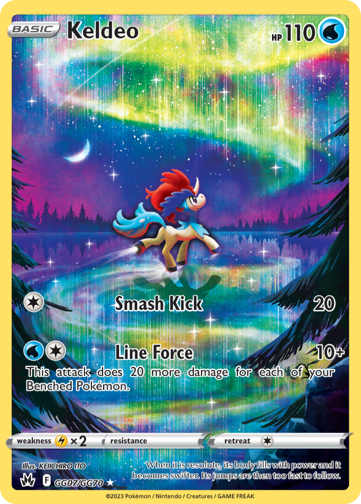 GG07/70 [CRZ] Keldeo - Trainer Gallery Rare Holo