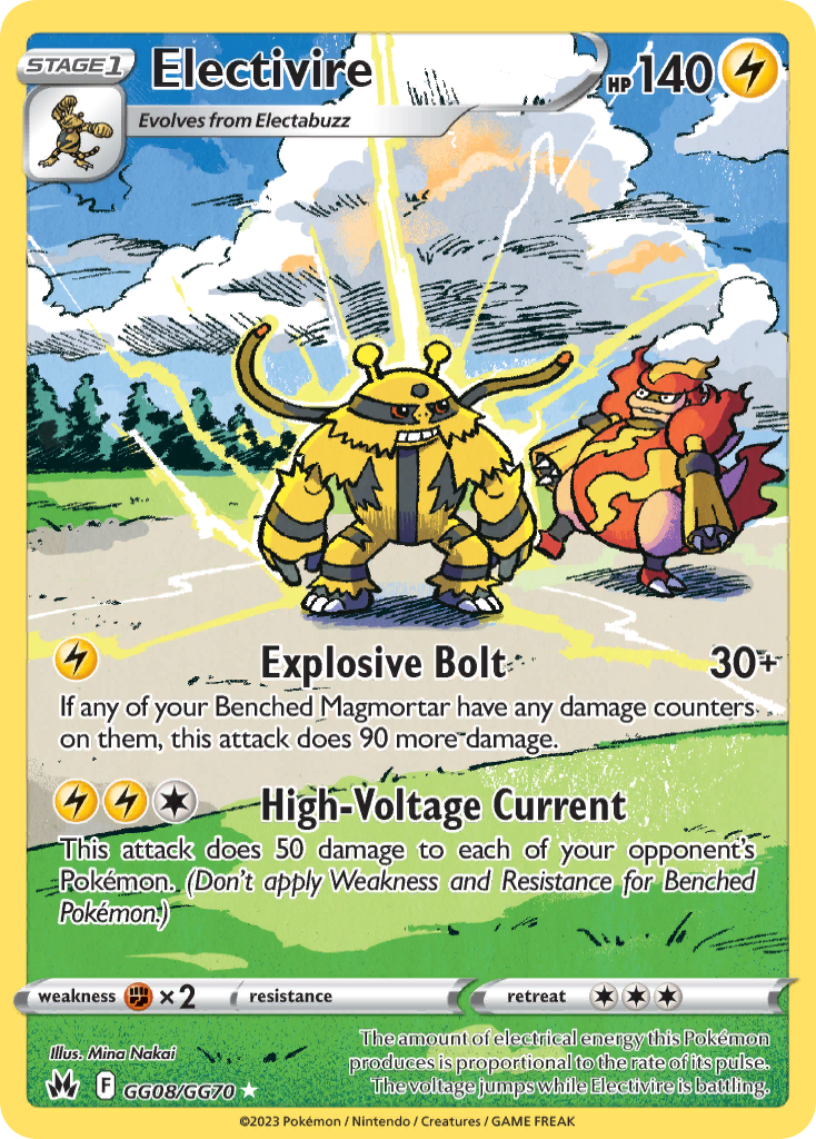 GG08/70 [CRZ] Electivire - Trainer Gallery Rare Holo