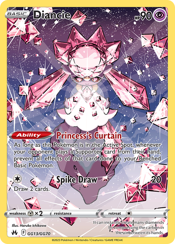 GG13/70 [CRZ] Diancie - Trainer Gallery Rare Holo