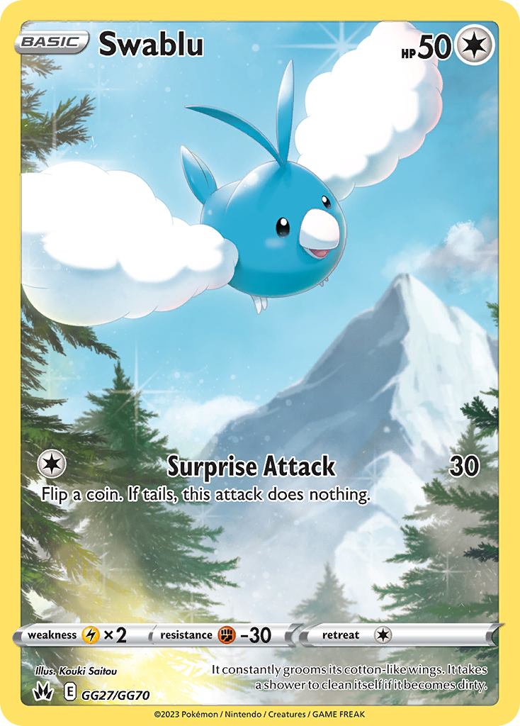 GG27/70 [CRZ] Swablu - Trainer Gallery Rare Holo