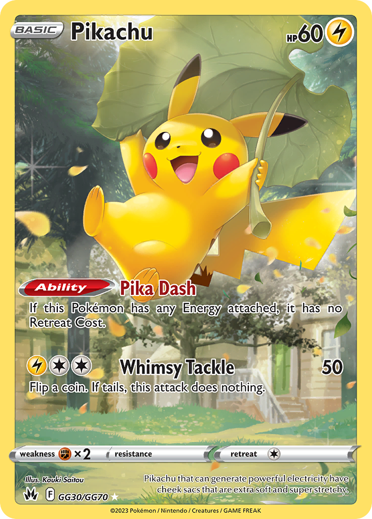 GG30/70 [CRZ] Pikachu - Trainer Gallery Rare Holo