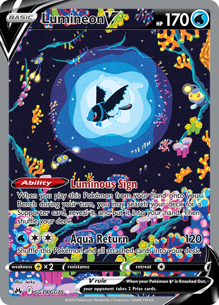 GG39/70 [CRZ] Lumineon V - Rare Holo V