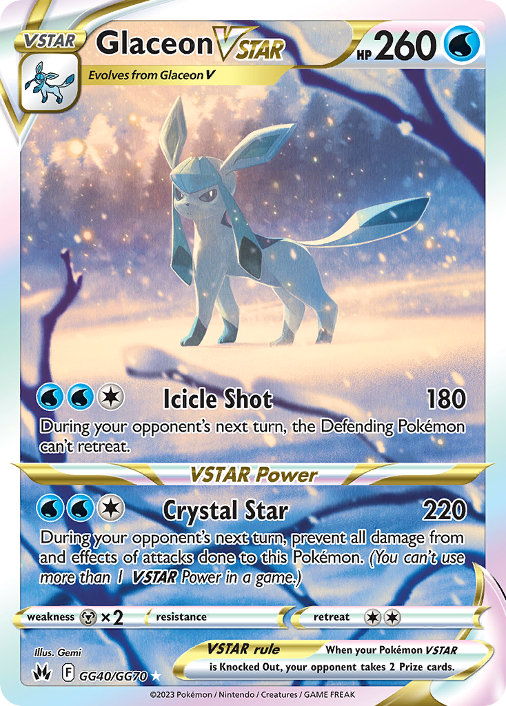GG40/70 [CRZ] Glaceon VSTAR - Rare Holo VSTAR