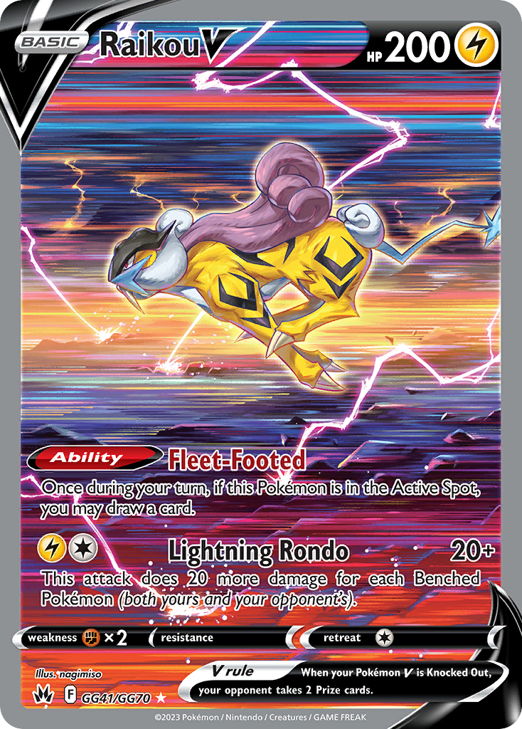GG41/70 [CRZ] Raikou V - Rare Holo V