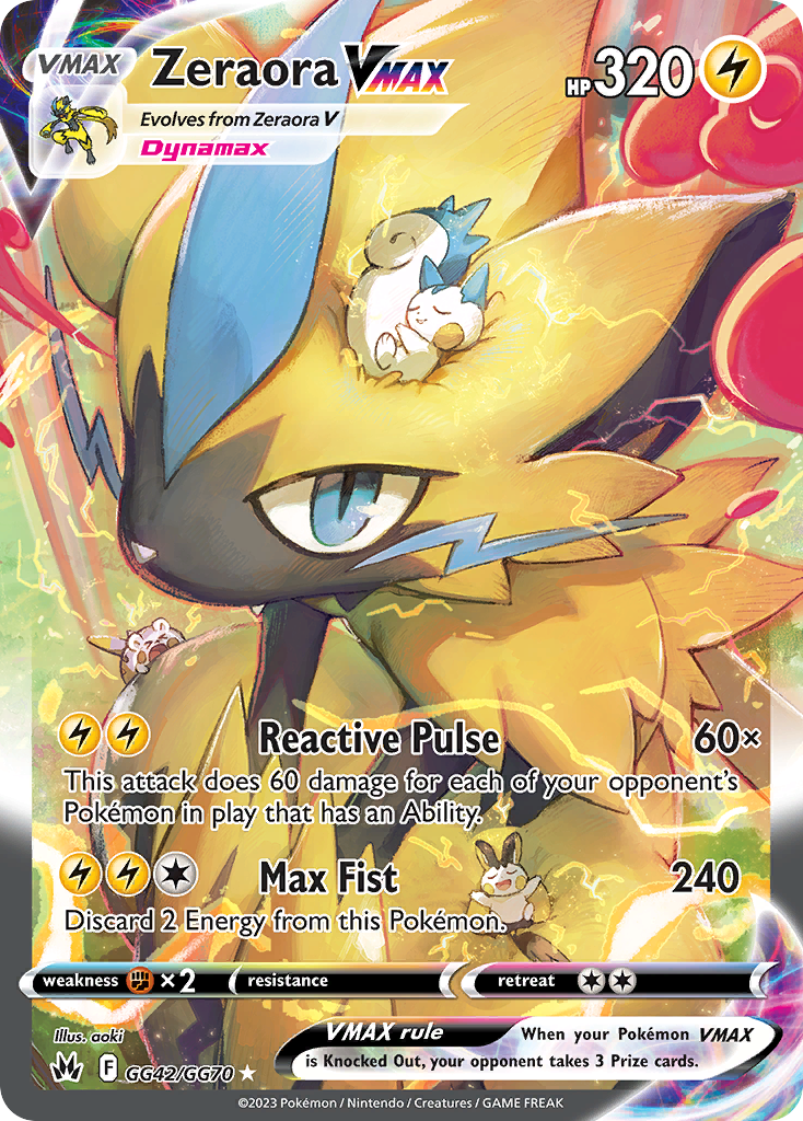 GG42/70 [CRZ] Zeraora VMAX - Rare Holo VMAX