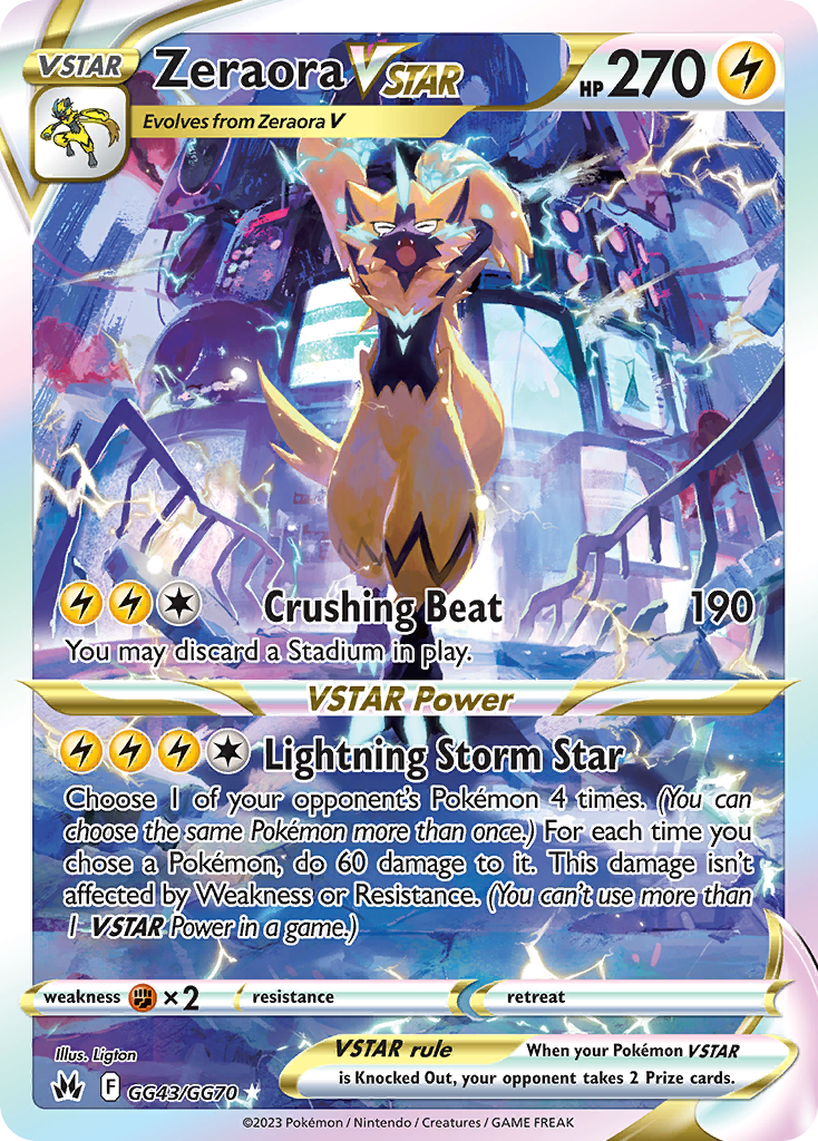 GG43/70 [CRZ] Zeraora VSTAR - Rare Holo VSTAR